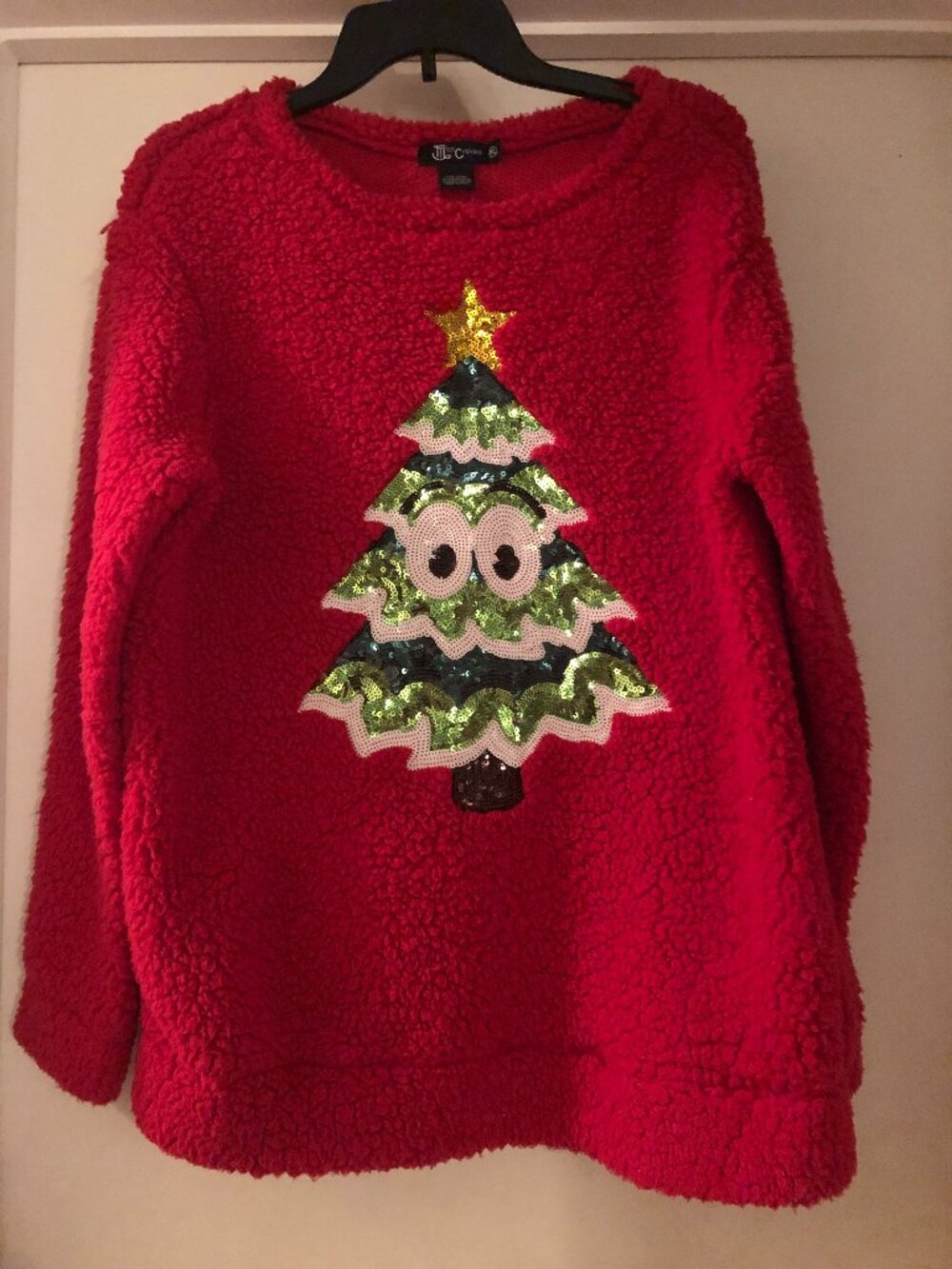 Miss Chievious Sherpa Fleece Style Christmas Pullover Top